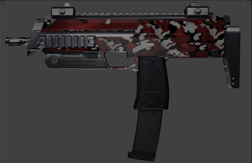 MP7  Red Camo  preview image 1